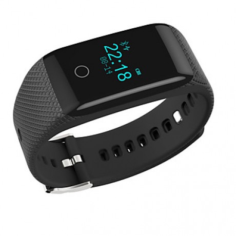 V16 Waterproof Bluetooth V4.0 Smart Bracelet Wristband w/ Sleep Tracker / Pedometer - Black