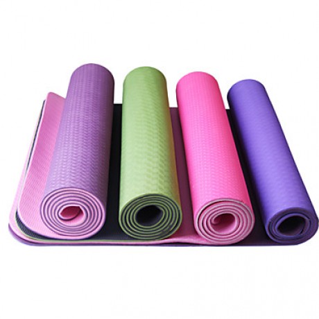 Yoga Mats  Odor Free / Sticky / Eco Friendly / Quick dry (1/4 inch) 6 Red / Blue / Green / Dark Purple LEFAN  