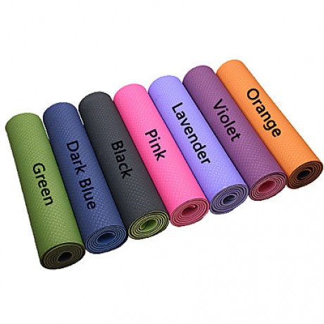 Extra Thick Slip Resistant Eco-Friendly Yoga Pilates Mat (6mm Intranet Reinforcement)  