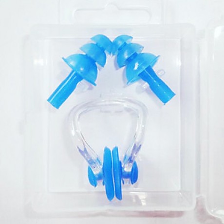 Nose Clips and EarPlugs Silicone Materials for Adult(Random Colors)