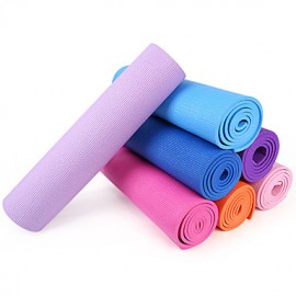 PVC Yoga Mats 173*61*0.6 Non Toxic (1/4 inch) 6 Pink / Red / Green / Orange / Purple / Dark Blue / Light Blue Also Kang  