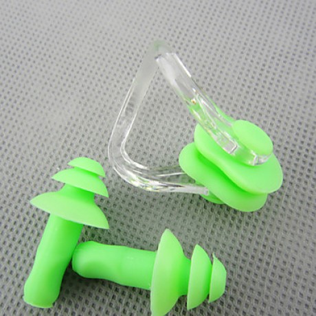 Nose Clips and EarPlugs Silicone Materials for Adult(Random Colors)