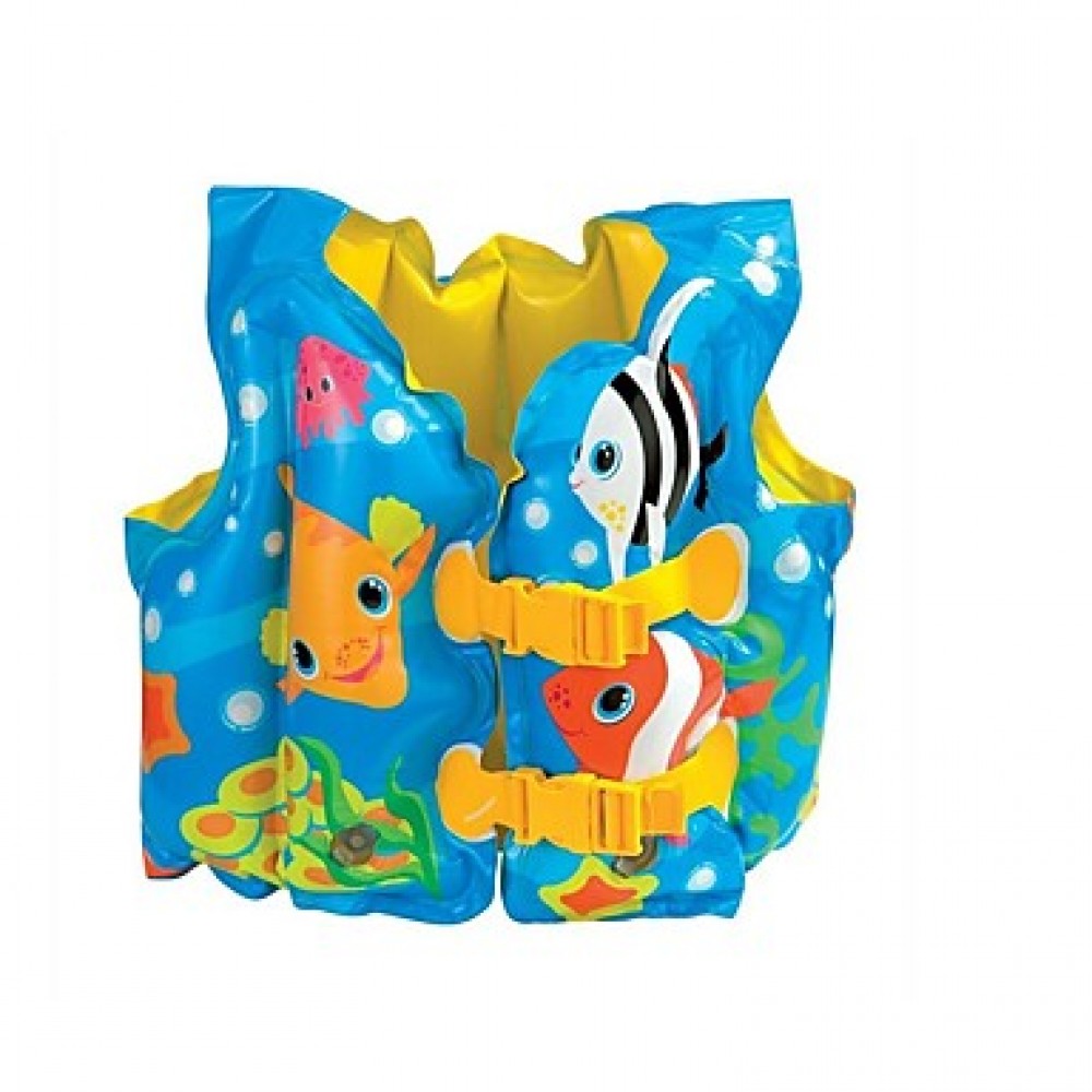 Fun Fish Child Swim Vest Inflatable Kids Life Jacket