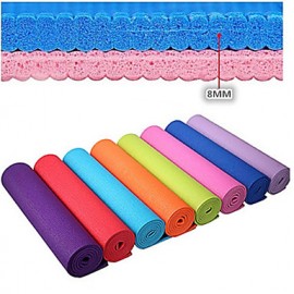 Extra Thick Slip Resistant Eco-Friendly PVC Yoga Pilates Mat (8mm)  